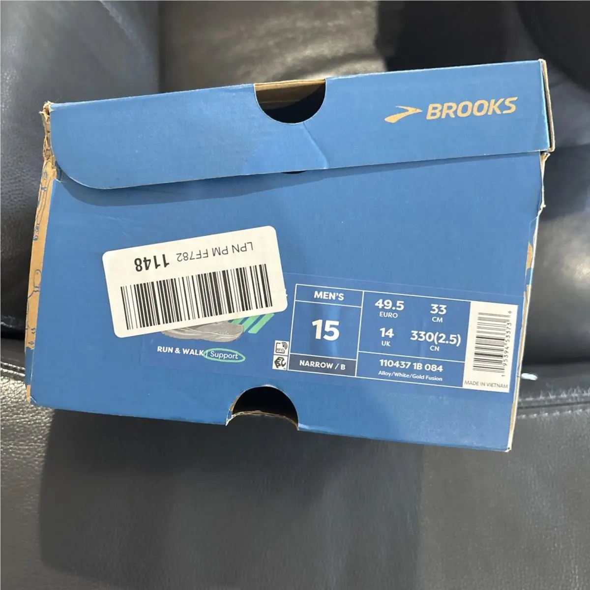 Brooks shoes - Adrenaline GTS 24 - Adrenaline GTS - 1104371B084150 - Alloy/White/Gold Fusion (UPC: 195394533736) 2