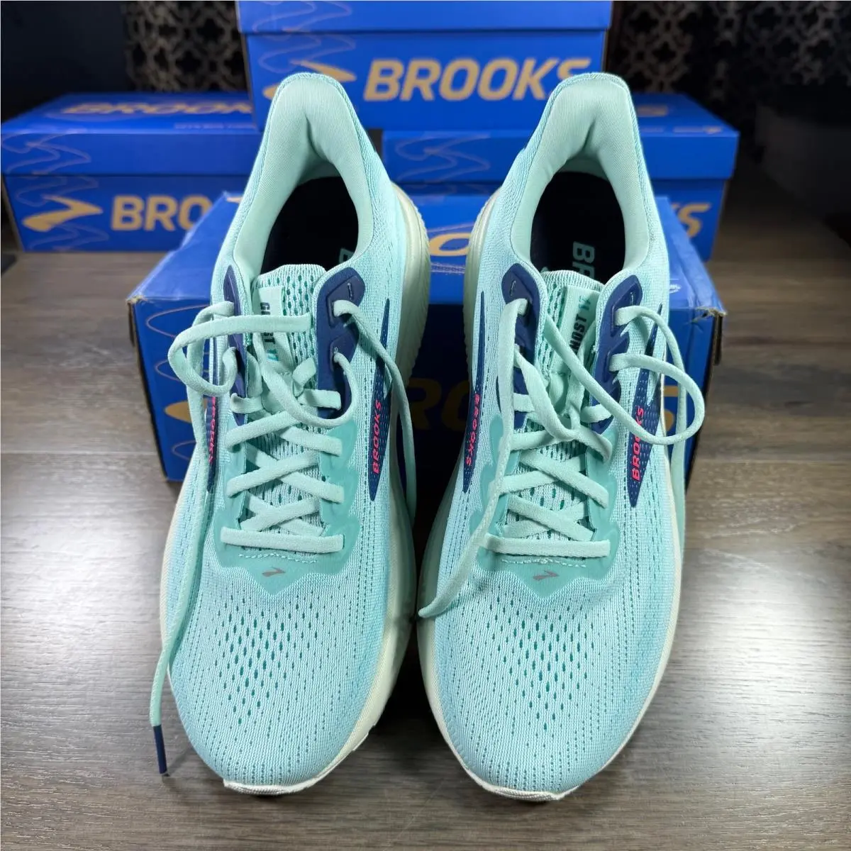 Brooks shoes - Brooks Ghost 17 - Ghost - 1204311B427 - Clearwater/Navy Peony (UPC: 195394690927) 10