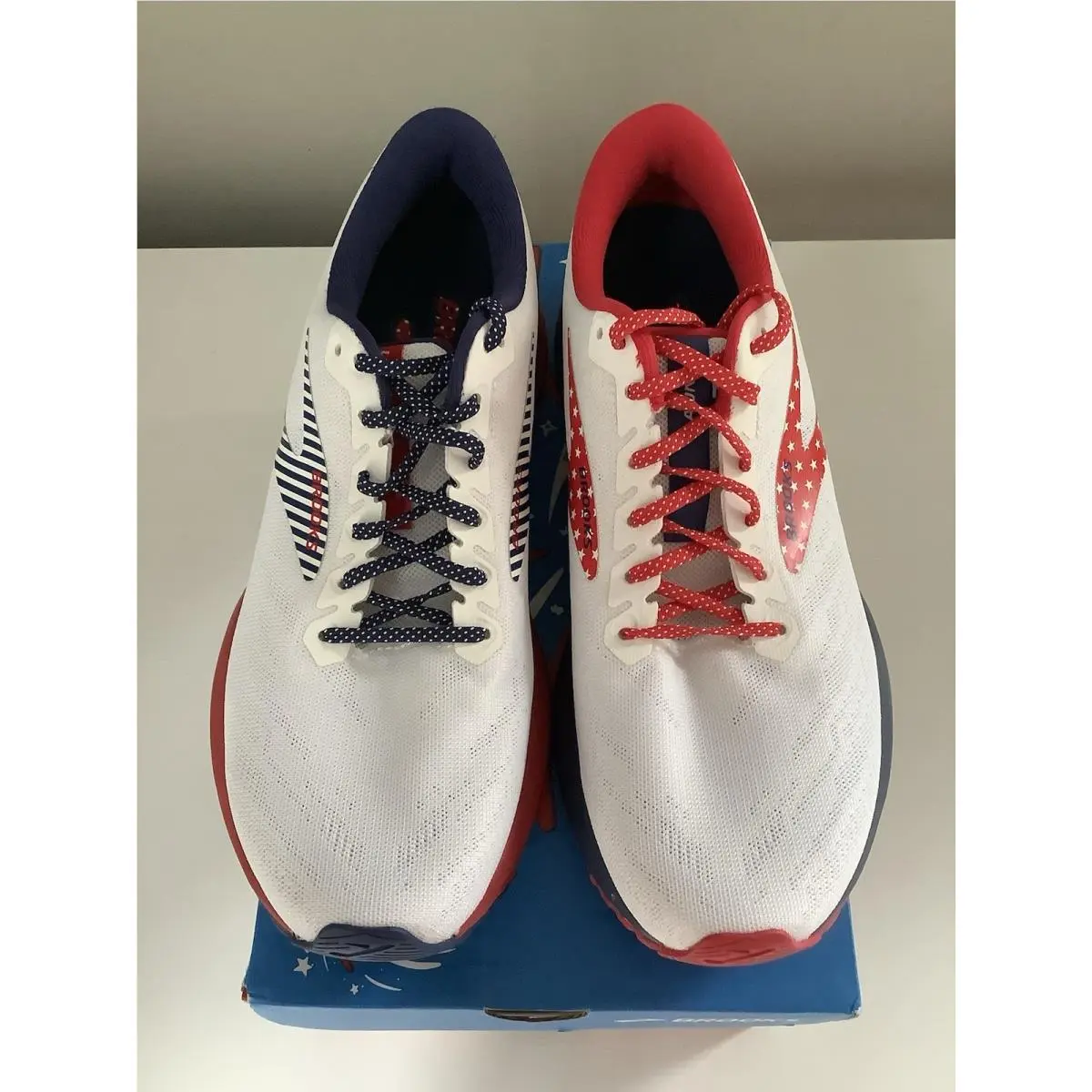 Brooks shoes - Brooks Launch 7 Stars Stripes Run USA 4th of July - White 4