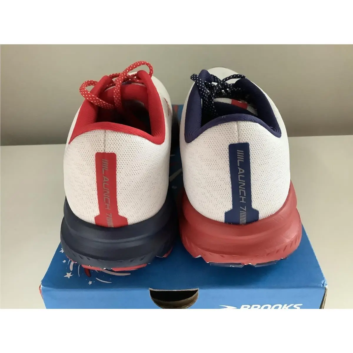 Brooks shoes - Brooks Launch 7 Stars Stripes Run USA 4th of July - White 2