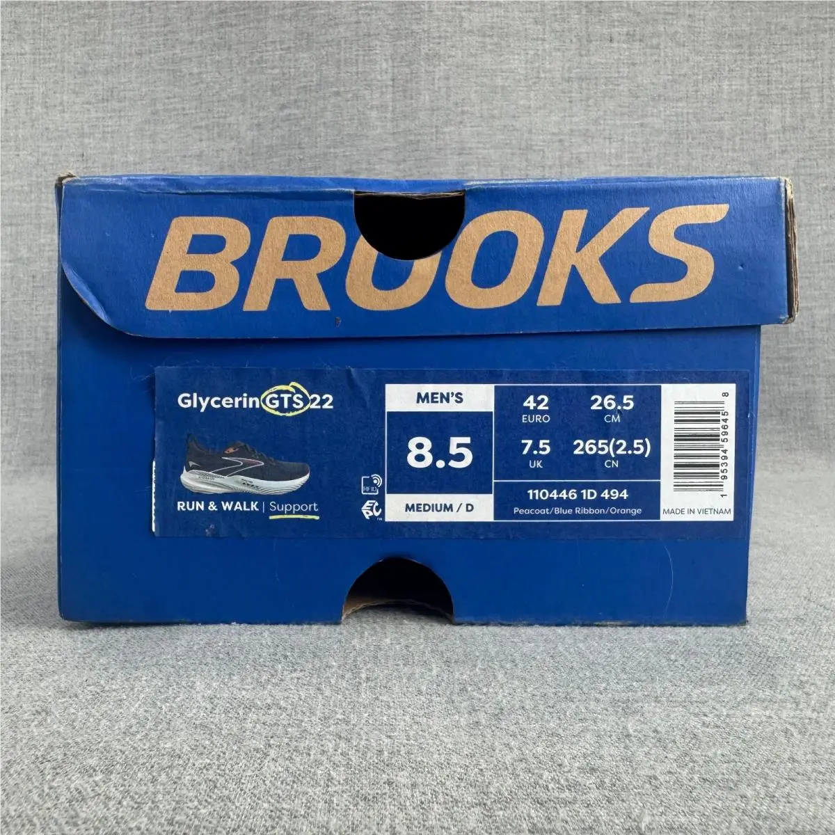 Brooks shoes - Brooks Glycerin GTS 22 - Glycerin GTS - 110446-1D-494 - Blue (UPC: 195394596458) 9