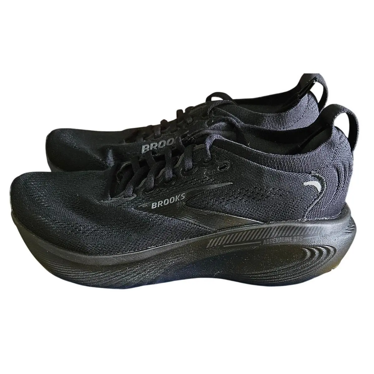 Brooks Adrenaline Gts 25 Womens 8 Extra Wide 2E Black Running Shoes 120443 2E