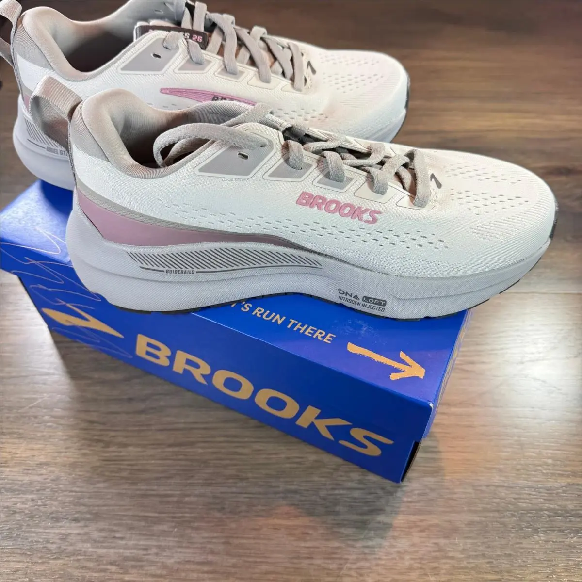 Brooks shoes - Ariel GTS 26 - Ariel GTS - 120444 1D 094 - Oyster Mushroom / Alloy / Pink (UPC: 195394754940) 8