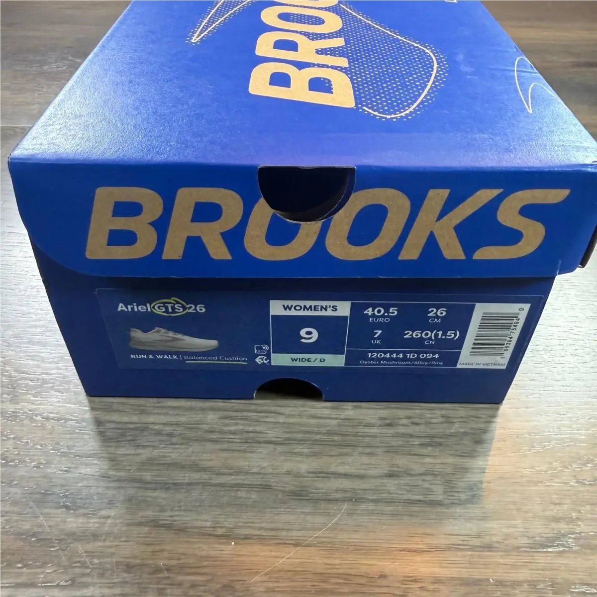 Brooks shoes - Ariel GTS 26 - Ariel GTS - 120444 1D 094 - Oyster Mushroom / Alloy / Pink (UPC: 195394754940) 0