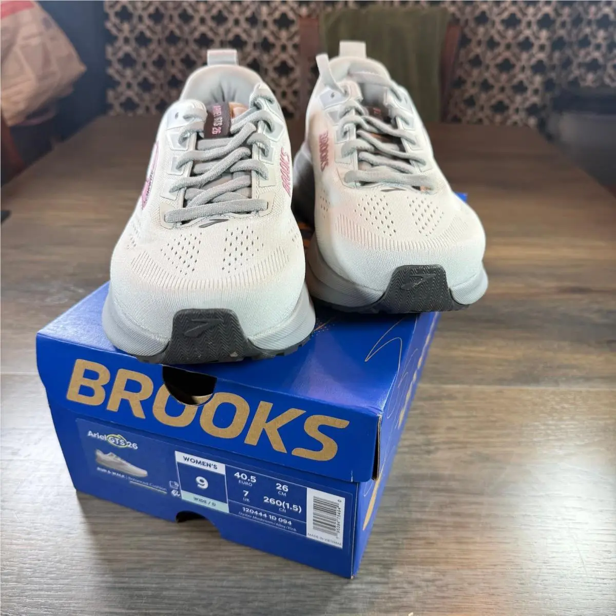 Brooks shoes - Ariel GTS 26 - Ariel GTS - 120444 1D 094 - Oyster Mushroom / Alloy / Pink (UPC: 195394754940) 3