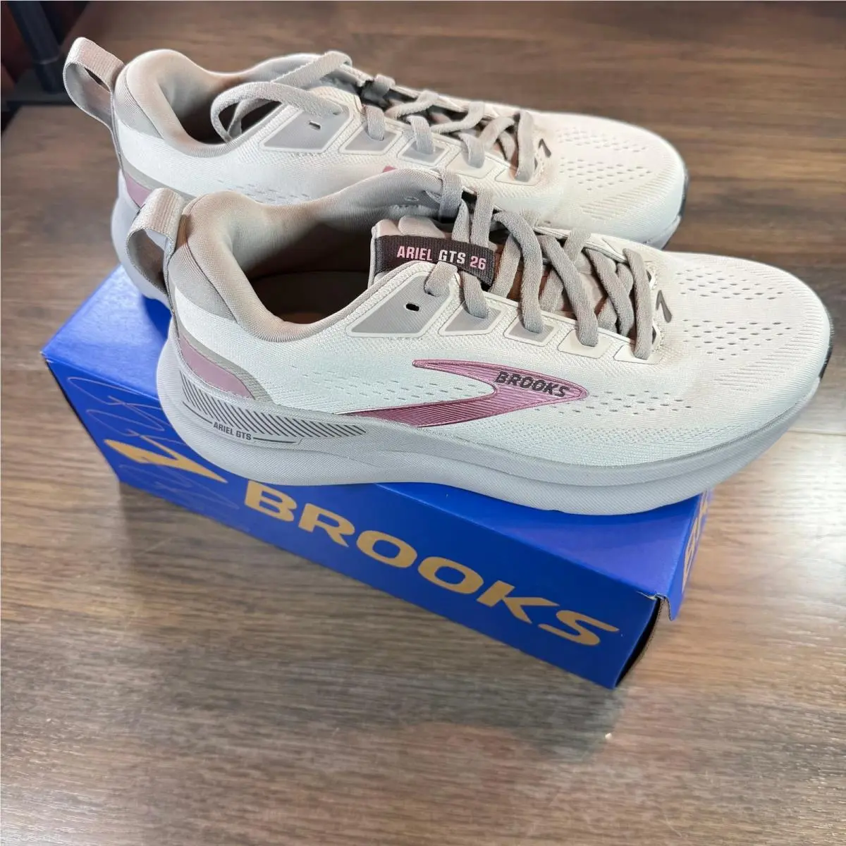 Brooks shoes - Ariel GTS 26 - Ariel GTS - 120444 1D 094 - Oyster Mushroom / Alloy / Pink (UPC: 195394754940) 5
