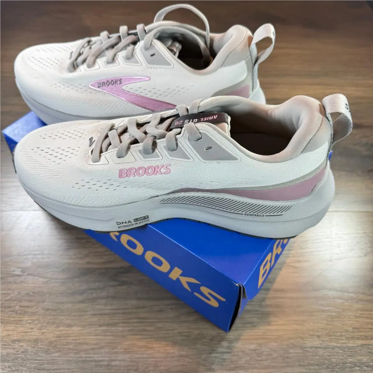 Brooks shoes - Ariel GTS 26 - Ariel GTS - 120444 1D 094 - Oyster Mushroom / Alloy / Pink (UPC: 195394754940) 7