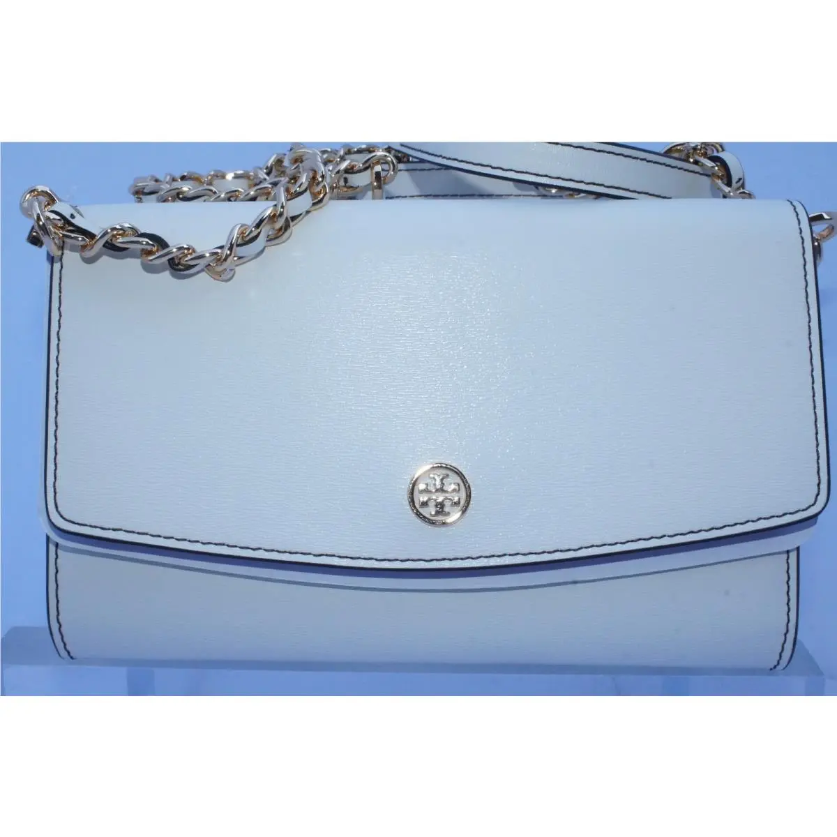 Tory Burch Bag Parker Chain Wallet Crossbody Ivory Handbag