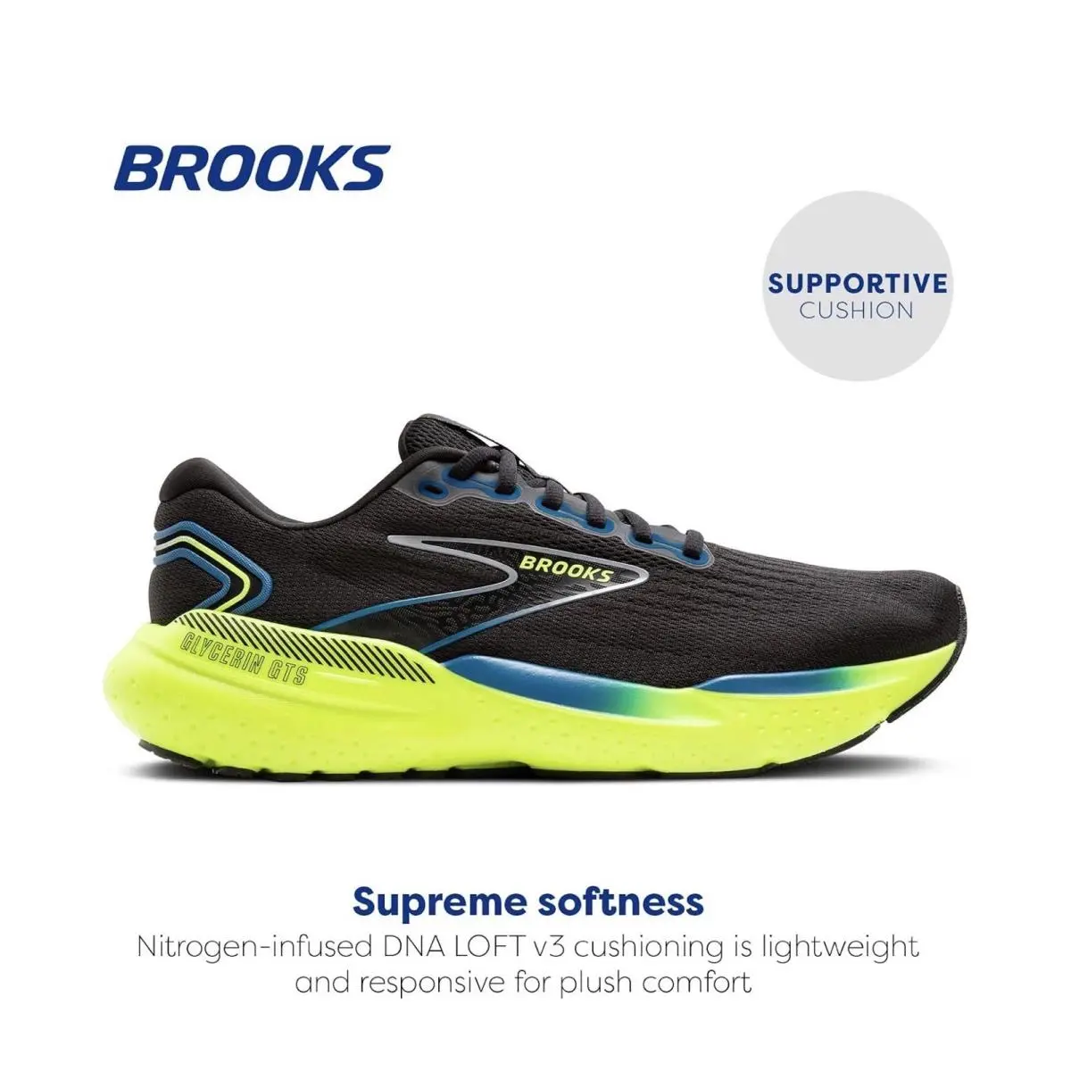 Brooks shoes - Brooks Glycerin GTS 21 - Glycerin GTS - Black/Blue/Nightlife 0