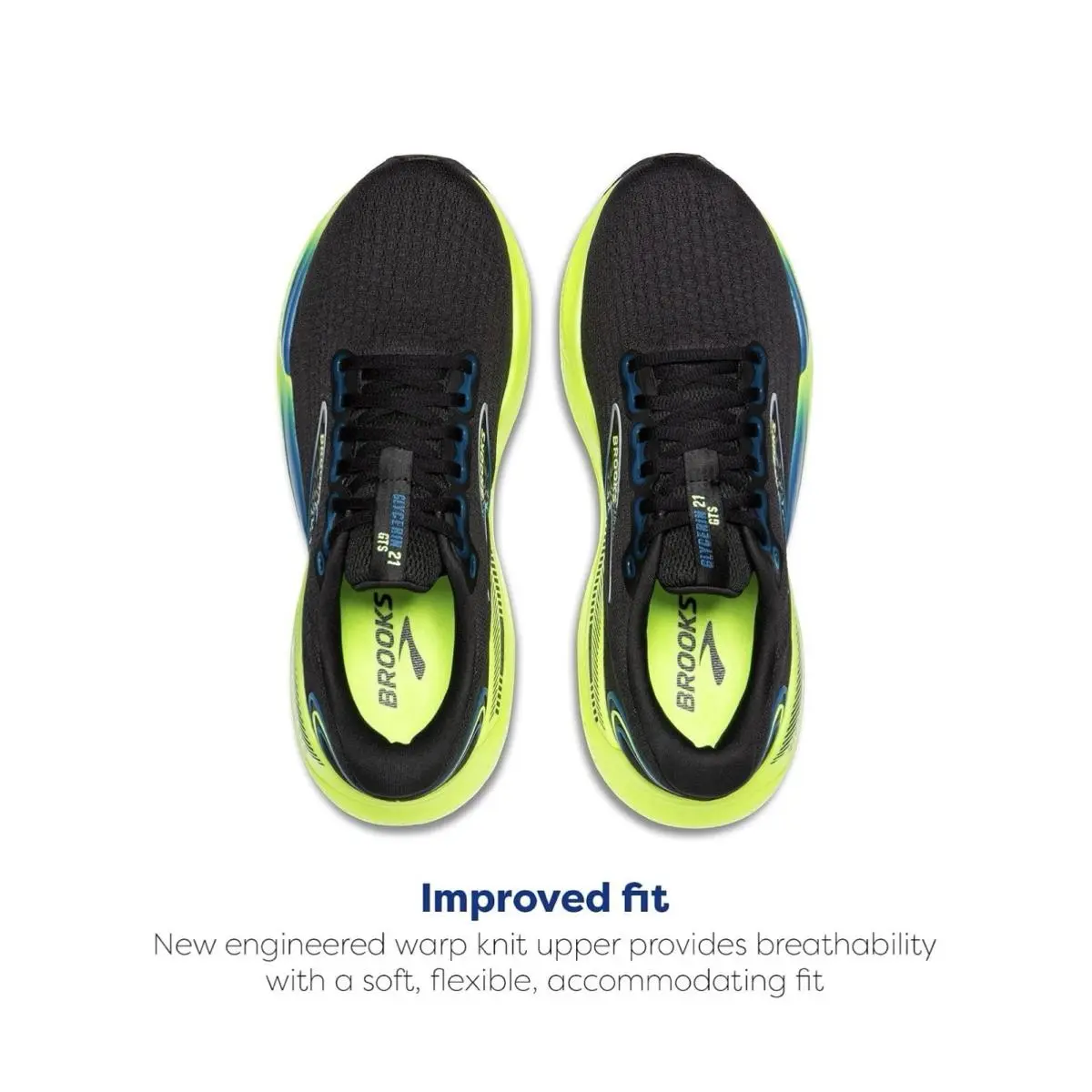 Brooks shoes - Brooks Glycerin GTS 21 - Glycerin GTS - Black/Blue/Nightlife 2