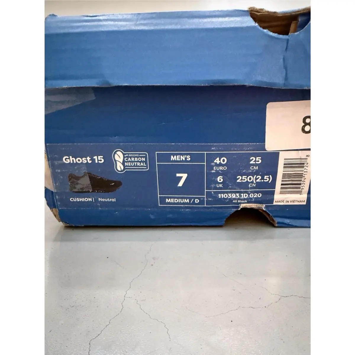 Brooks shoes - Brooks Ghost 15 - Ghost - 110393 1D 020 - Black (UPC: 195394137248) 2