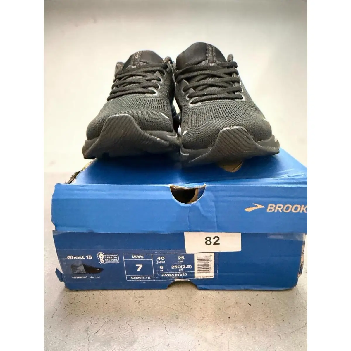 Brooks shoes - Brooks Ghost 15 - Ghost - 110393 1D 020 - Black (UPC: 195394137248) 6