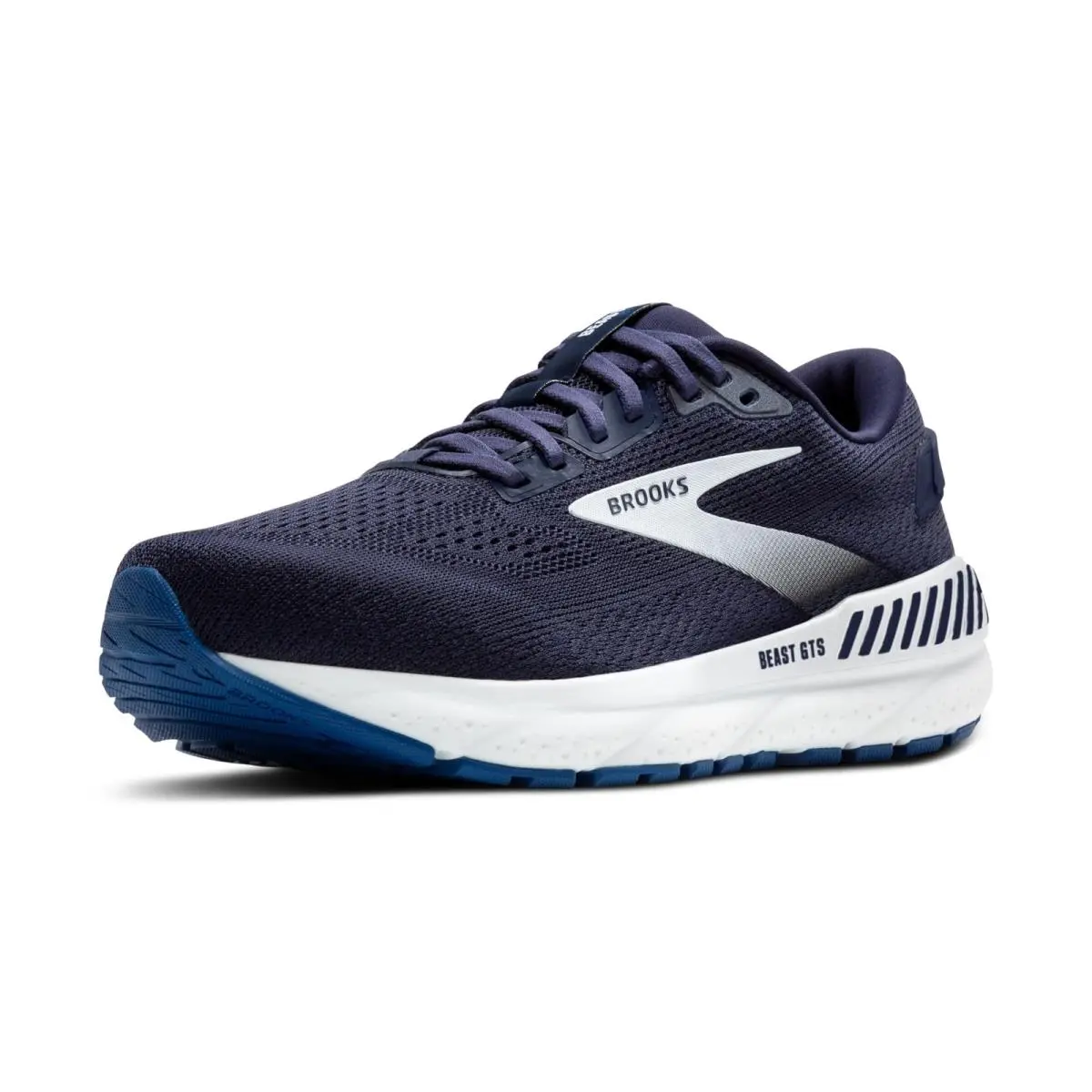 Brooks Men’s Beast Gts 24 Support Running Shoes Peacoat/true Navy/white - 8.5 M - White