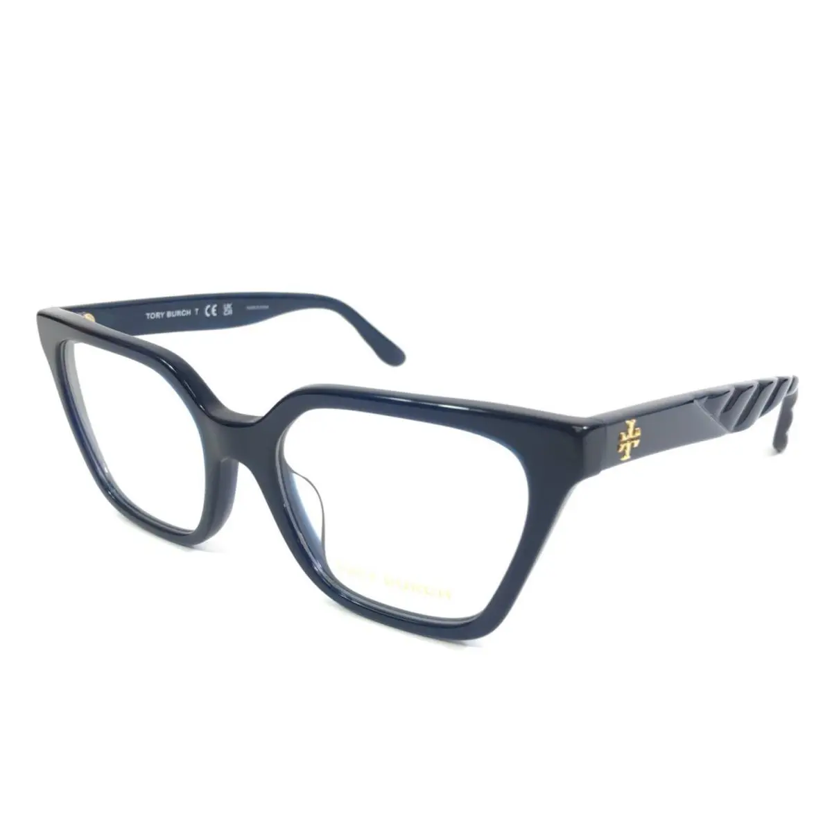 Eyeglasses Frames TY2133U 1656 Navy Blue Cat Eye Full Rim 53-18-140 by Tory Burch