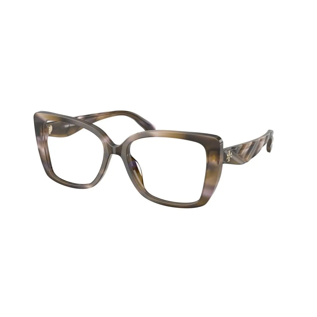 TY 2156 U Purple Striated / Demo 2027 Size 53 Eyeglasses by Tory Burch