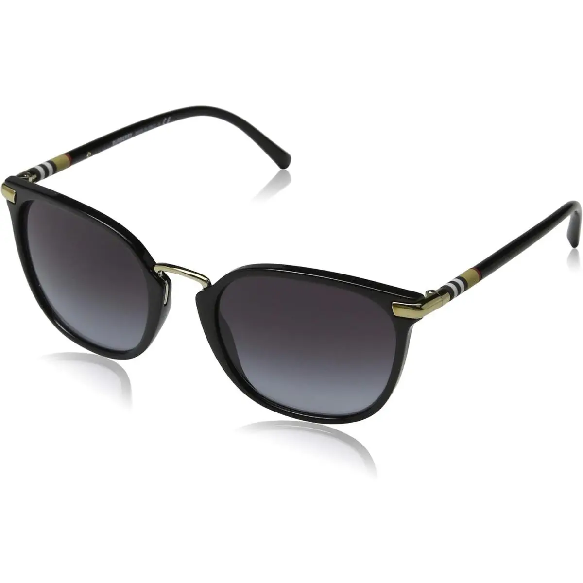 BE4262 30018G 53mm Sunglasses Black / Grey Gradient Lens by Burberry