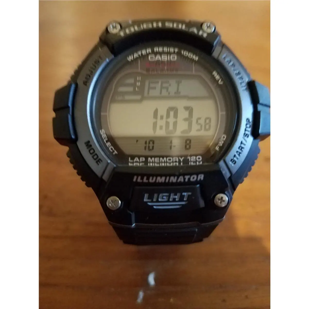 Casio Men`s WS220-1A Tough Solar Digital Sport Watch