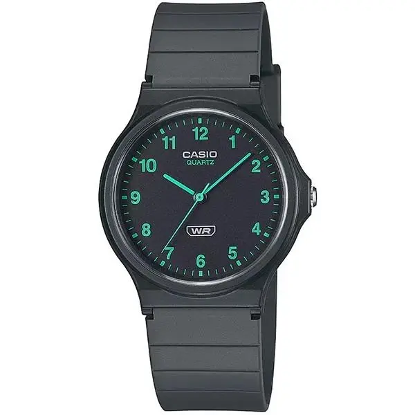 Classic Analog Pop Series Bio-based Dark Grey Resin Band Watch MQ-24B-8B by Casio
