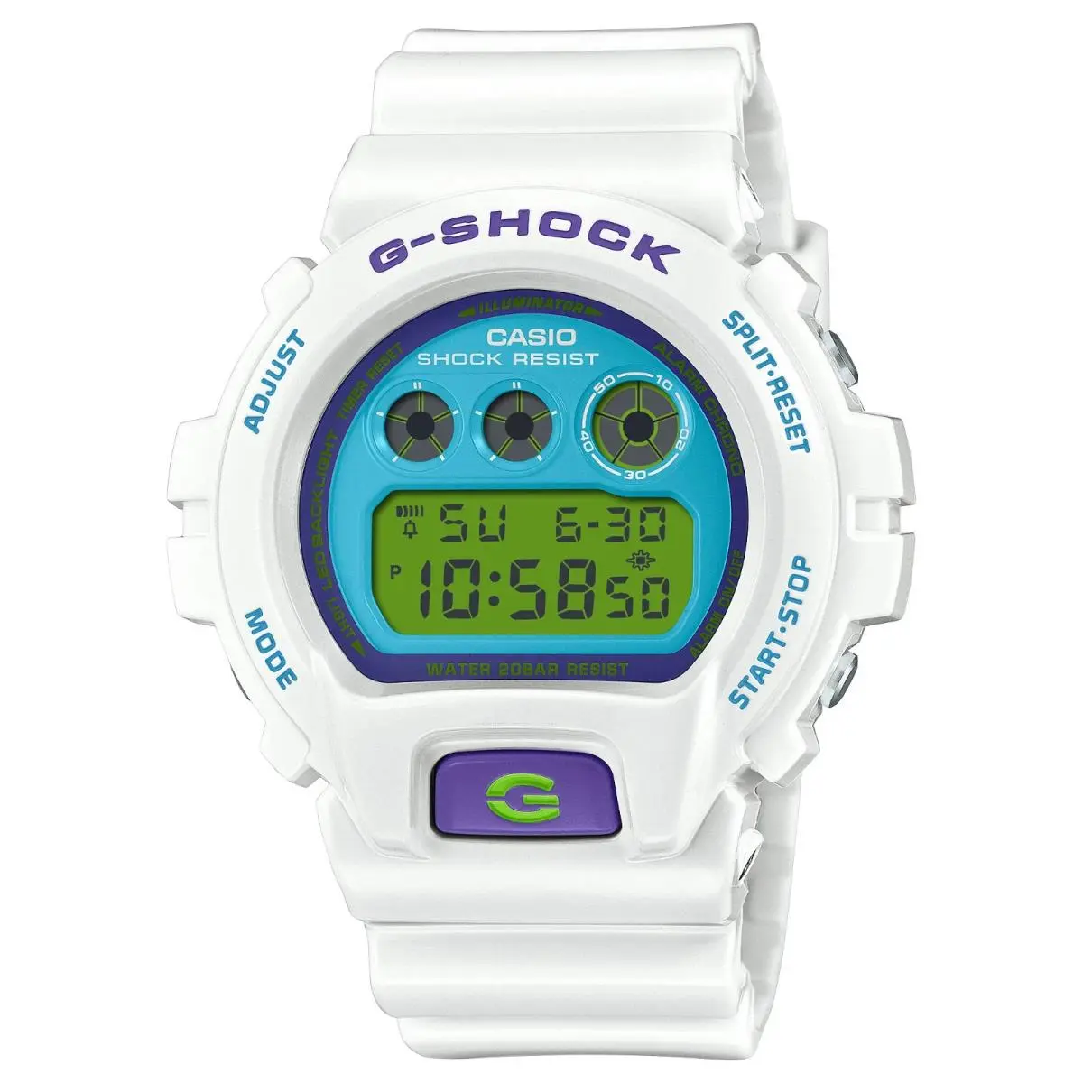 G-shock DW-6900RCS-7JF White / Blue / Purple by Casio