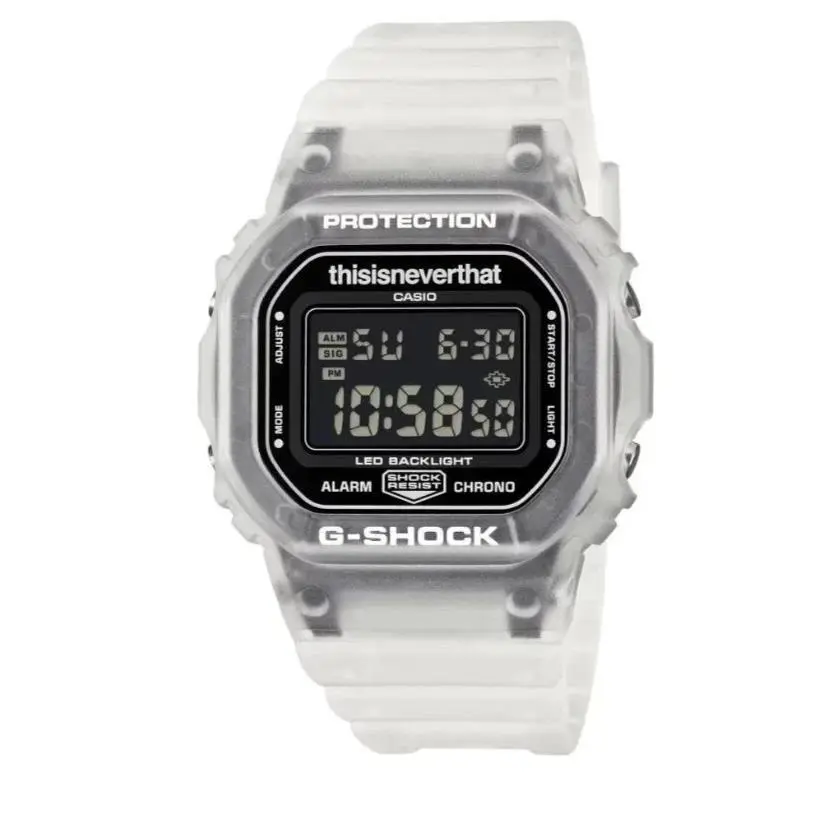 G-shock x Thisisneverthat DW-5600TNT-7 Transparent Watch by Casio
