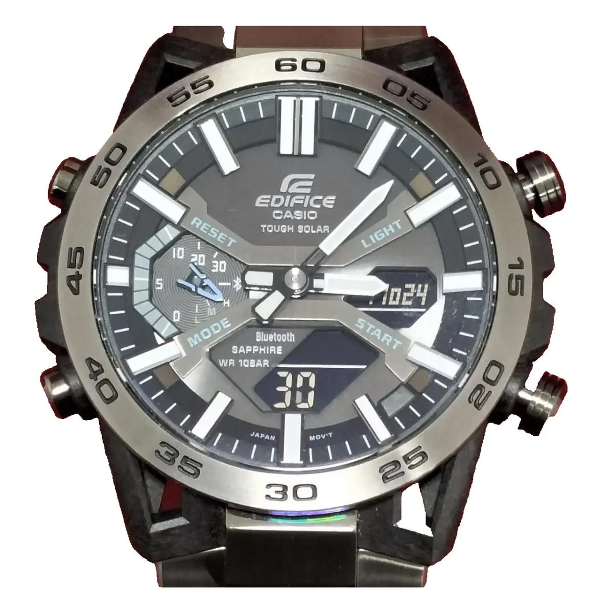 Edifice ECB-2000YDC-1AJF Solar Watch Men`s Chronograph Bluetooth by Casio