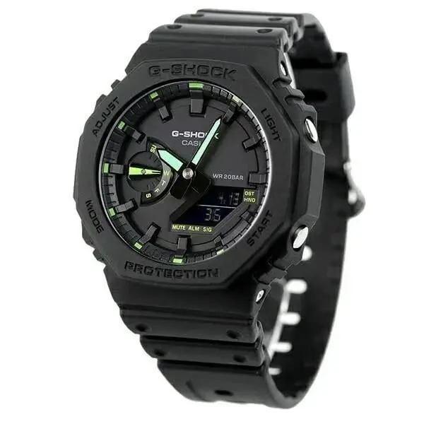 Casio G-shock GA-2100-1A3JF Black Green Analog Digital Watch 200M Men’s