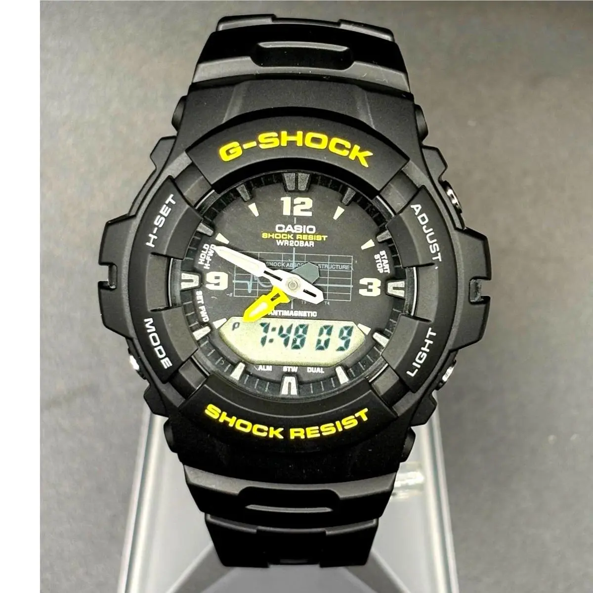 Casio G-shock G-100-9CM Black Yellow Analog Digital 200M Men’s Watch