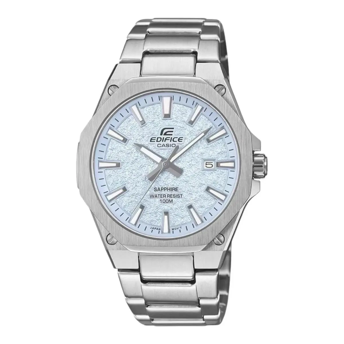 Edifice Analog Stainless Steel Light Blue Dial Quartz EFR-S108DE-2AV 100M by Casio