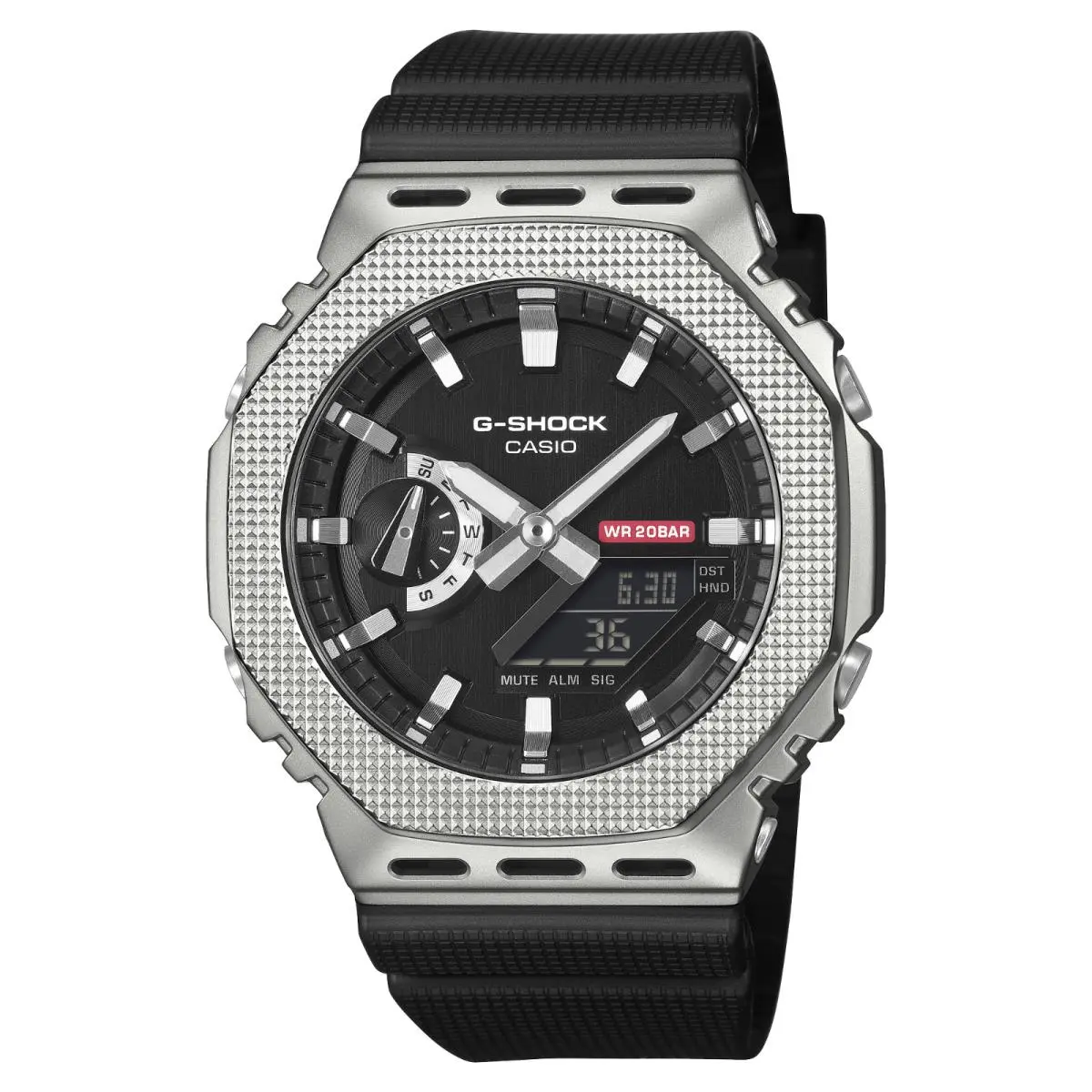 Casio G-shock GM2100M-1A G-steel 2100 Series Black Dial Digital Analog Watch