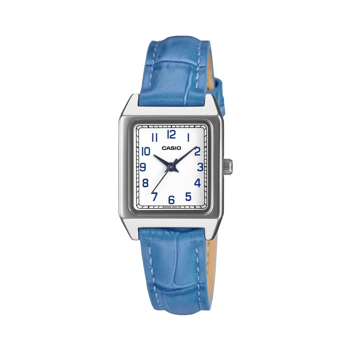 Casio Women`s White Dial Blue Leather Classic Analog Watch - LTP-B150LA-2BDF