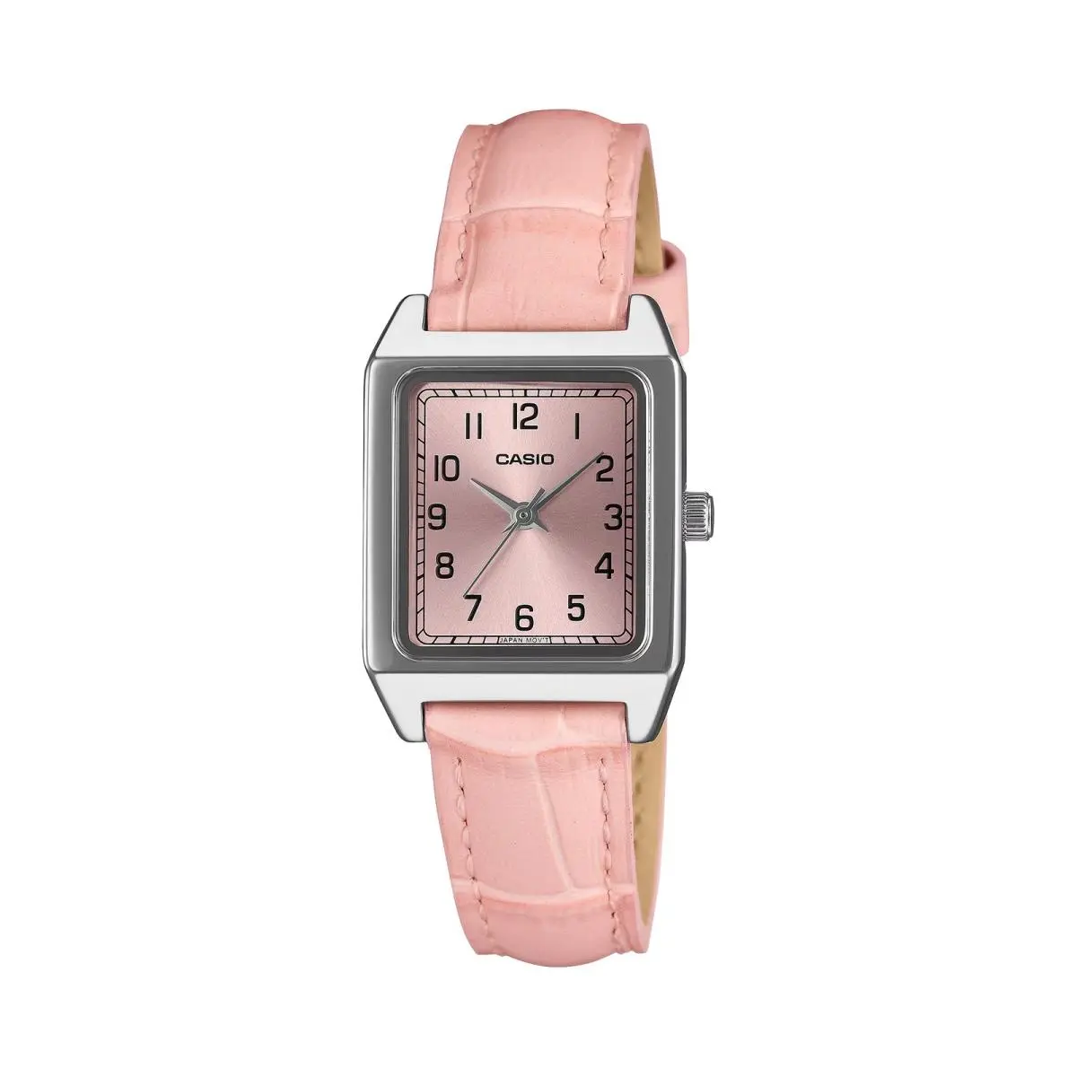 Casio Women`s Pink Dial Pink Leather Classic Analog Watch - LTP-B150LA-4BDF
