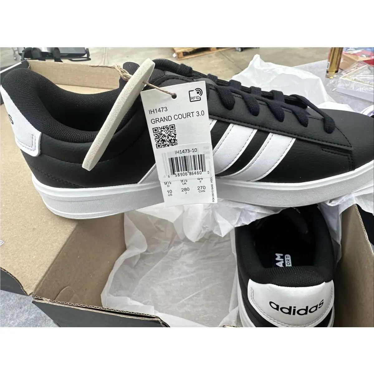 Adidas shoes - adidas Grand Court 3.0 - Grand Court - SB1158-IH1473 - Black (UPC: 198320183463) 0