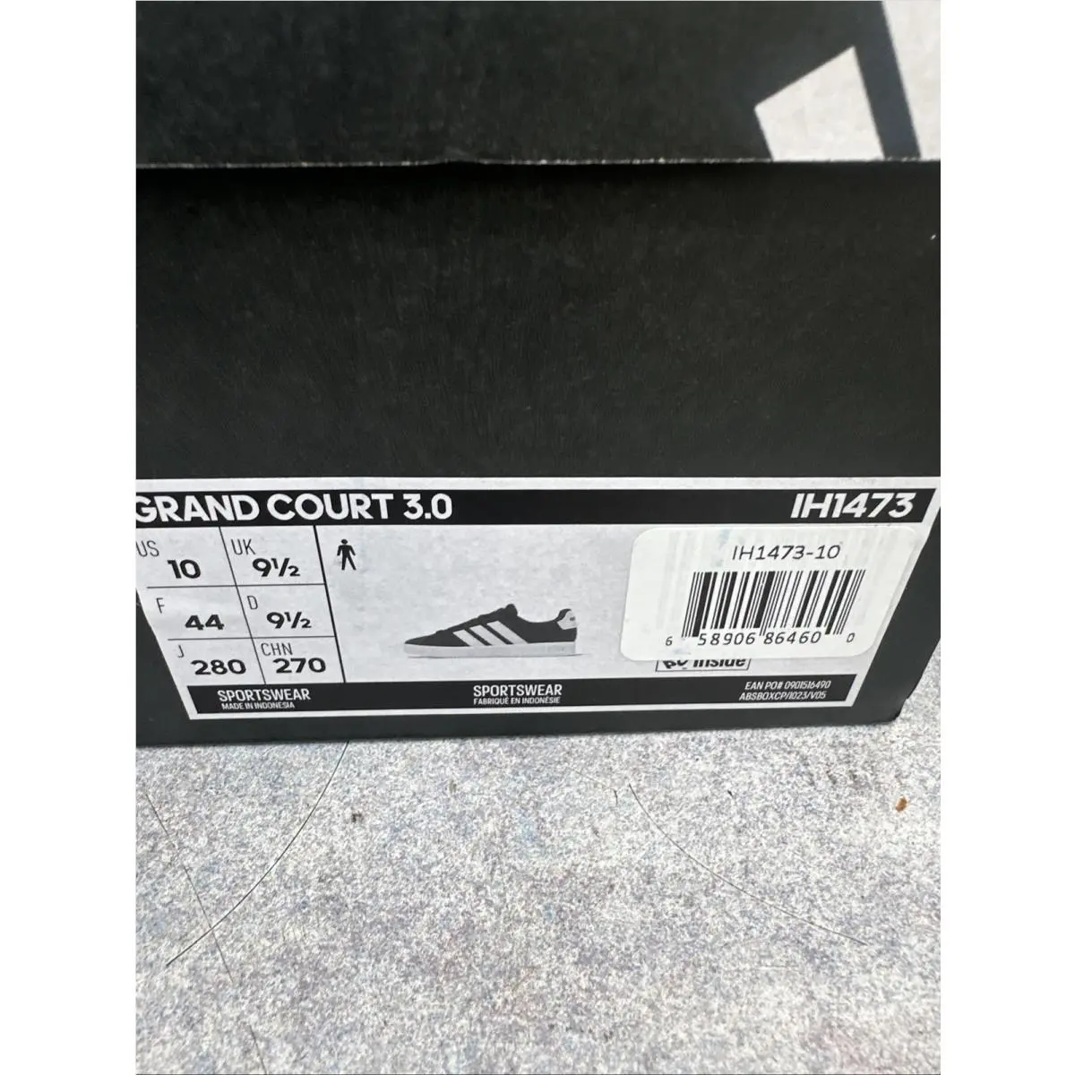 Adidas shoes - adidas Grand Court 3.0 - Grand Court - SB1158-IH1473 - Black (UPC: 198320183463) 5
