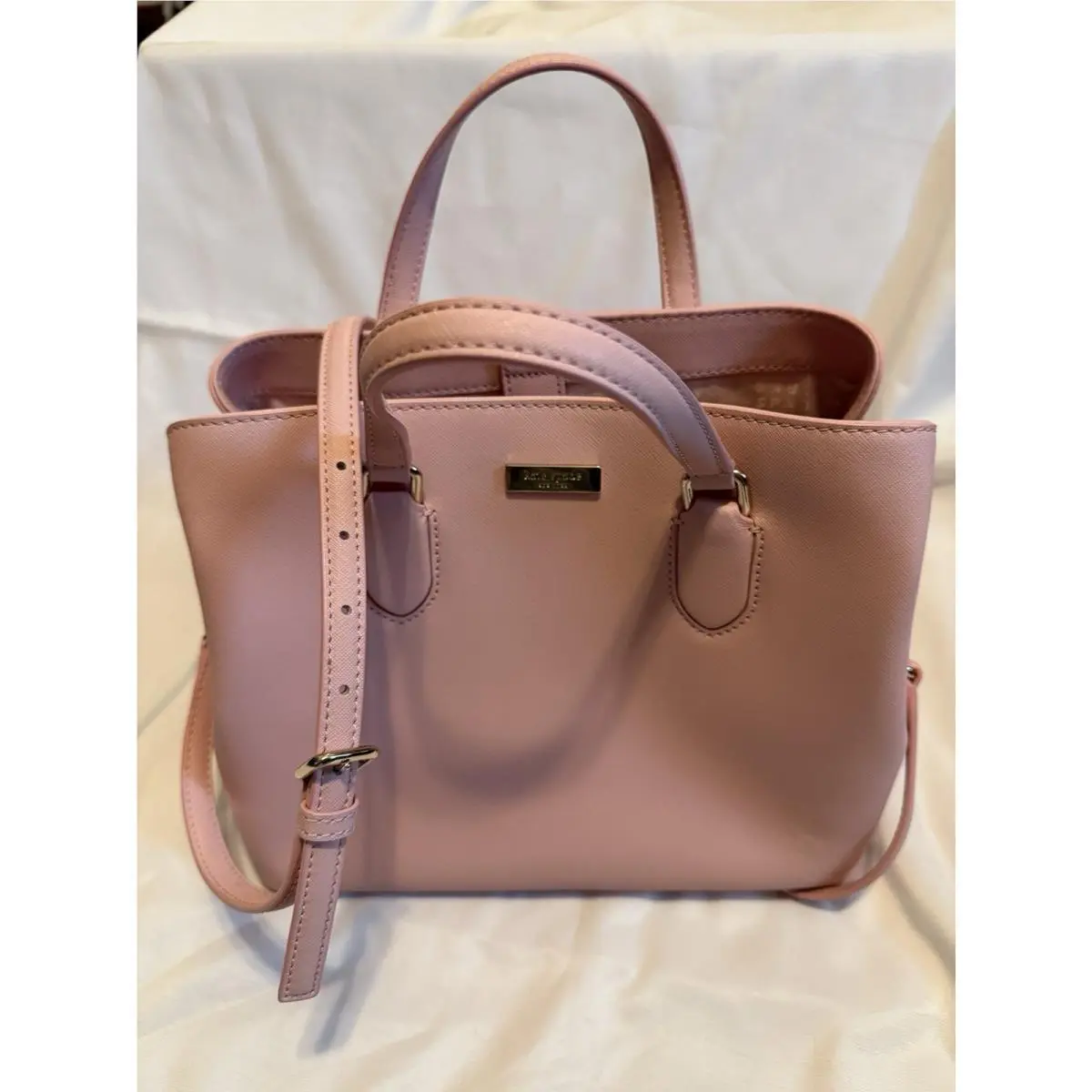 Cameron Street Candace Satchel Pink Saffiano Leather Crossbody S338 by Kate Spade