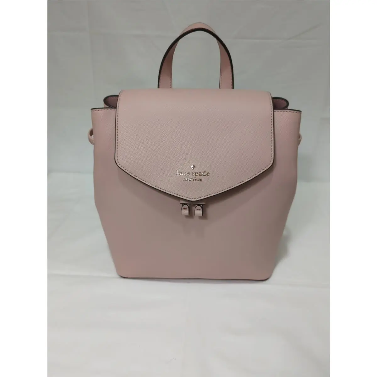 New York Rose Smoke Backpack with Drawstring Lizzie by Kate Spade