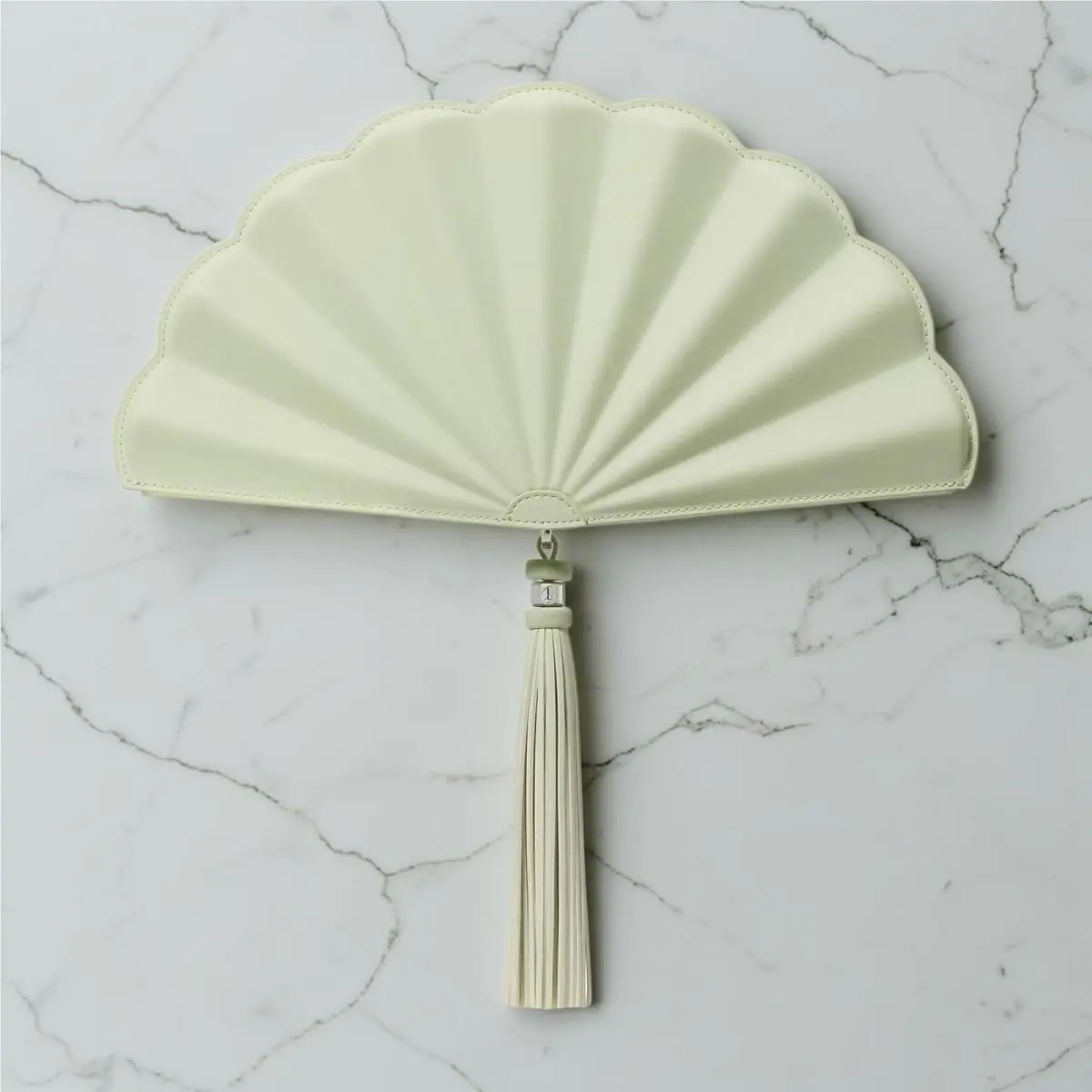 Lotus Fan Clutch Bag Lime Frosting Green Novelty Handbag KO531 by Kate Spade