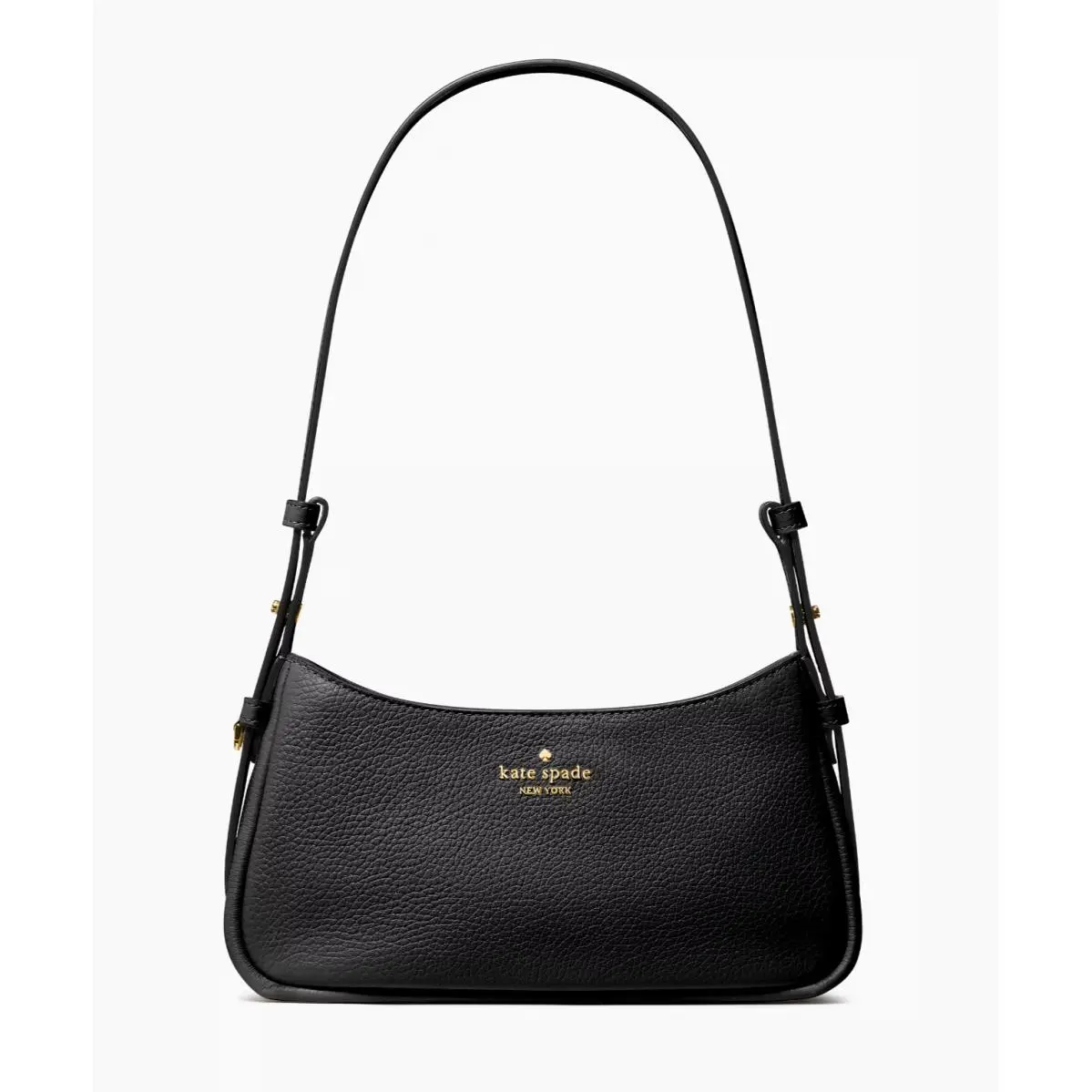 New  Juliette Small Shoulder Bag Pebble Leather Black with Dust Bag by Kate Spade