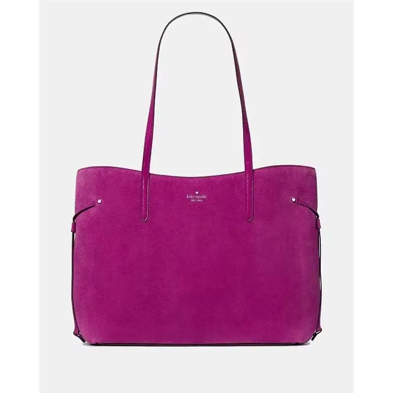 Cleo Suede Tote Bag Beet by Kate Spade