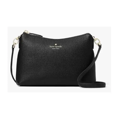 Bailey Textured Leather Crossbody Bag Black K4651 Purse by Kate Spade