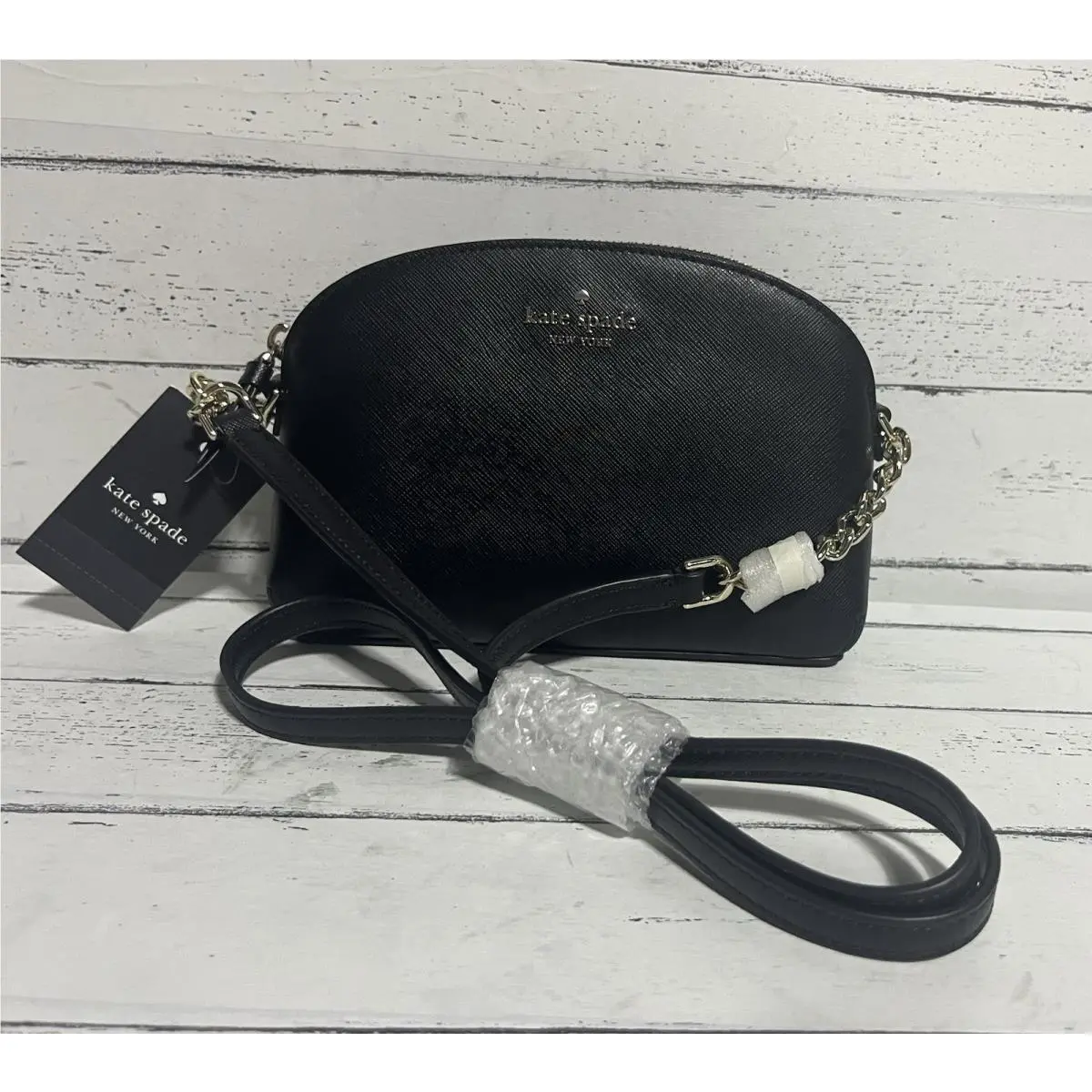 Hilli Cameron Black Saffiano Leather Crossbody Bag K5994 by Kate Spade
