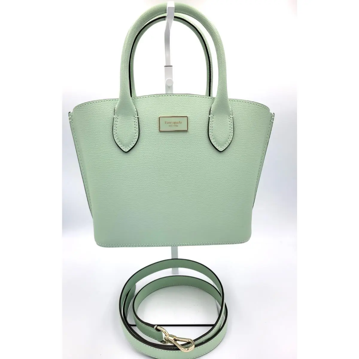 Suite Crossbody Tote Leather Light Pastel Green by Kate Spade