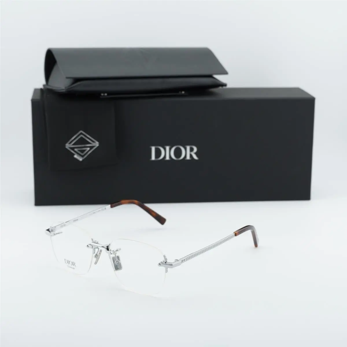 CD Diamondo S5U F000 Silver 52mm Eyeglasses by Dior