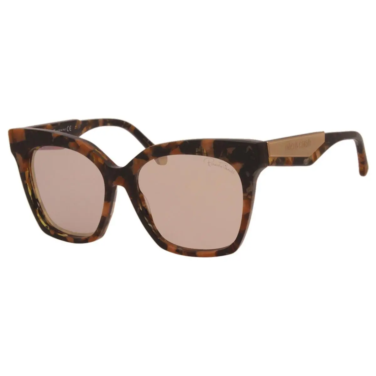 Montieri 1097 55G Sunglasses Havana/brown Mirror Lenses 57mm by Roberto Cavalli