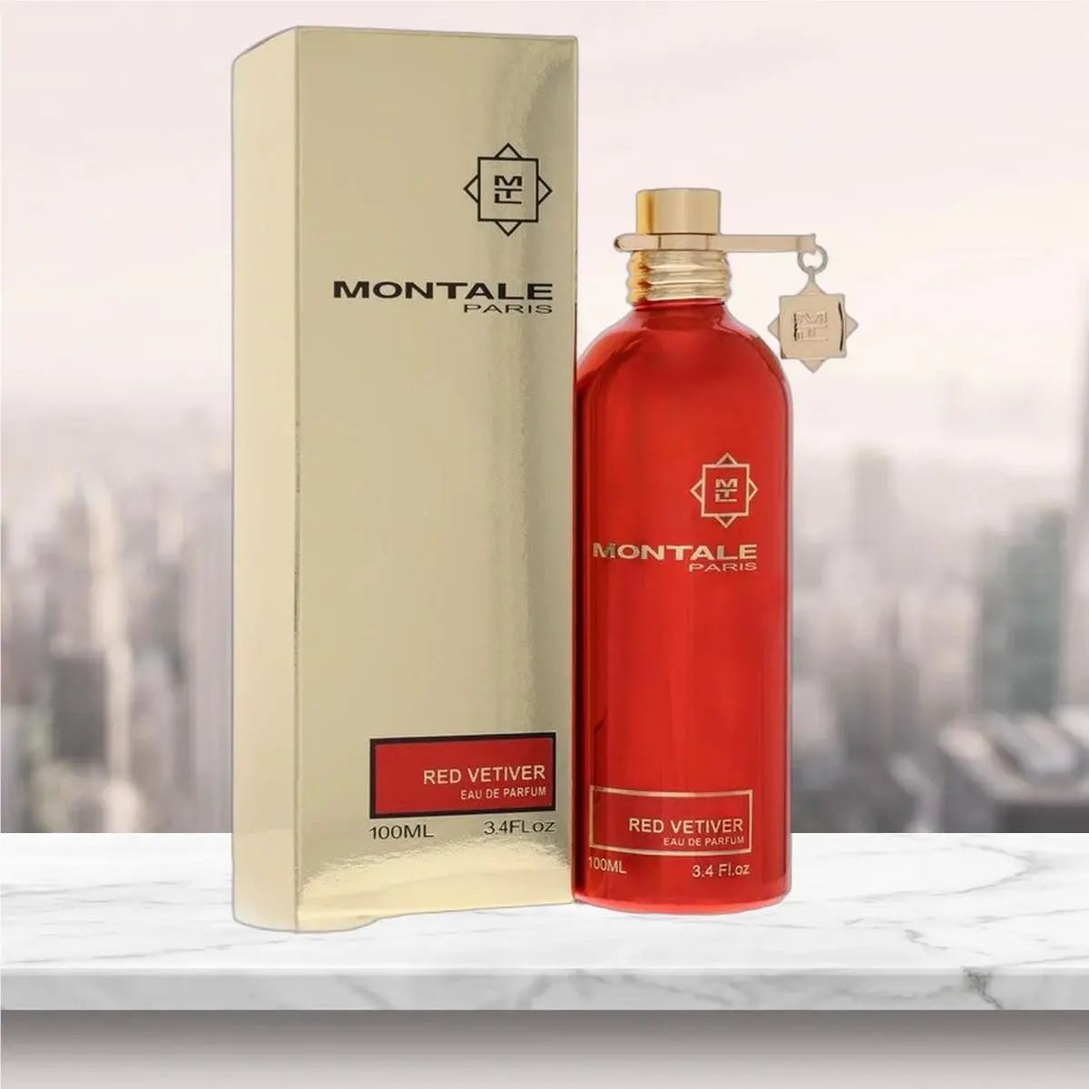 Red Vetiver Eau De Parfum Spray By  - 3.4 oz by Montale
