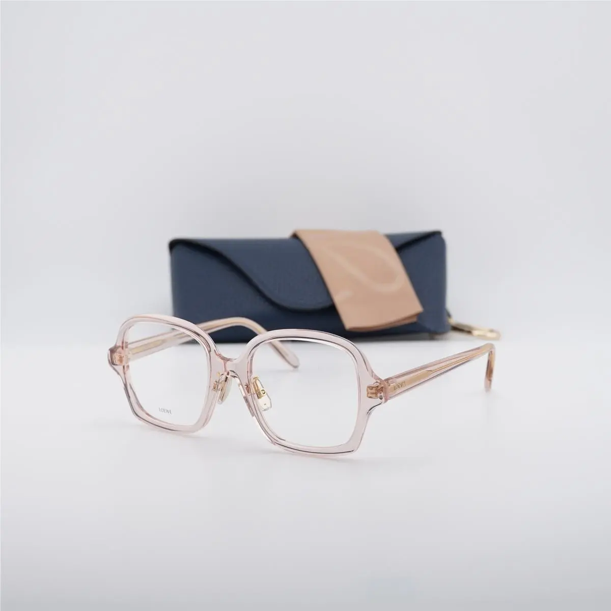 Loewe LW50070F 072 Transparent Pink 52mm Eyeglasses