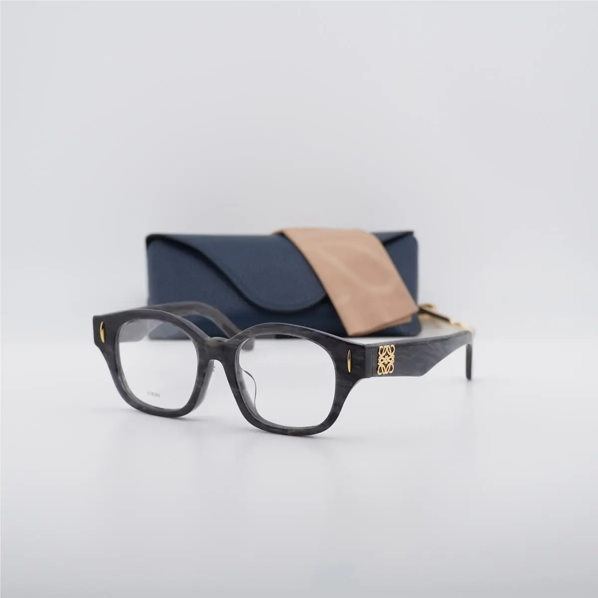Loewe LW50096F 063 Black Marble 50mm Eyeglasses