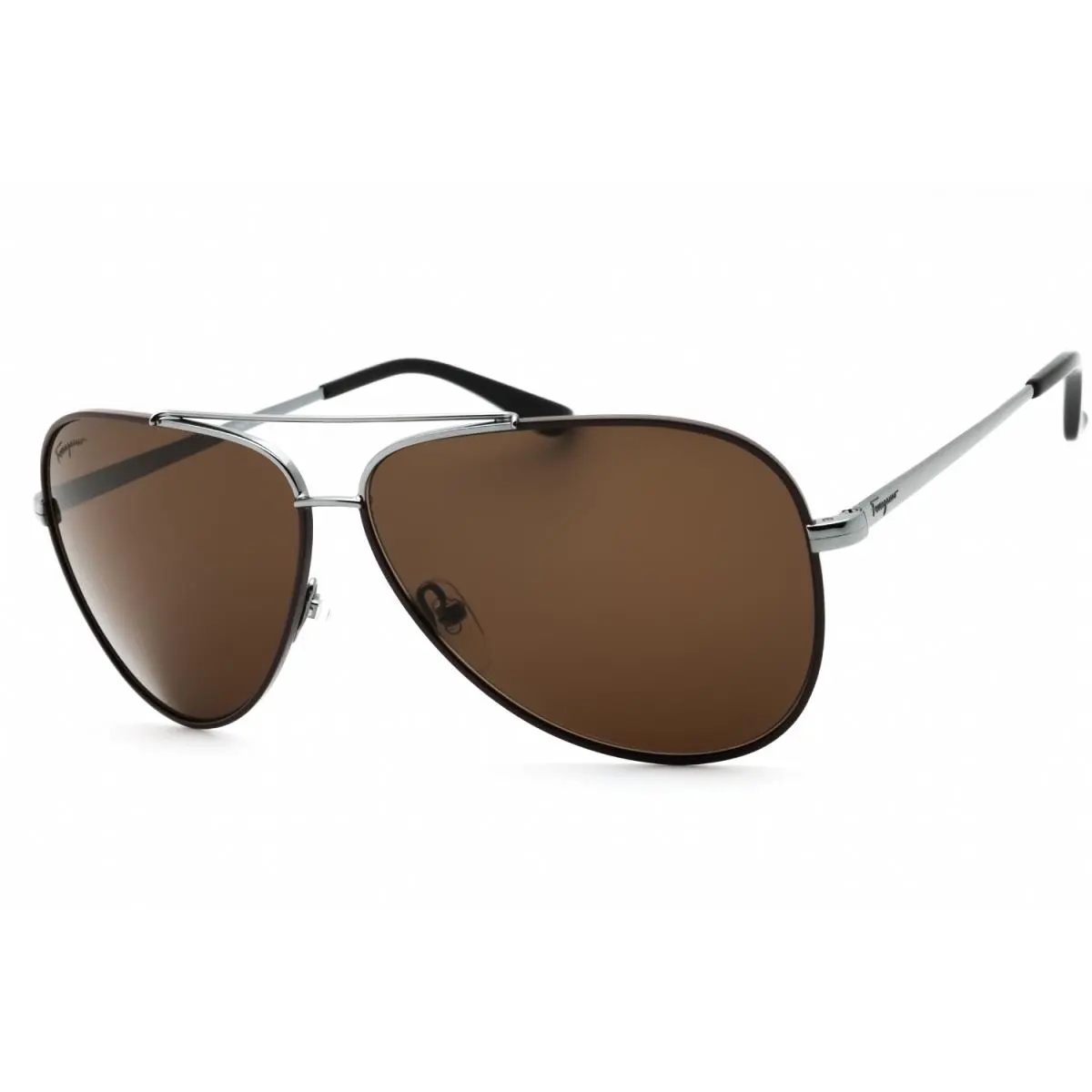 SF131-067-60 Sunglasses Frame Size 60mm 135mm 10mm Gunmeta by Salvatore Ferragamo
