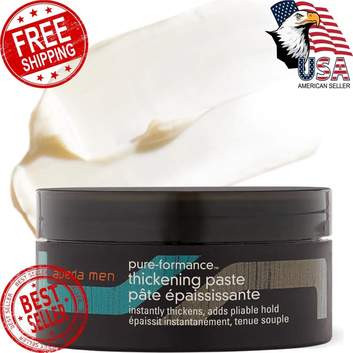 Men Pure-formance Thickening Paste Thickens Hair Versatile Hold by Aveda