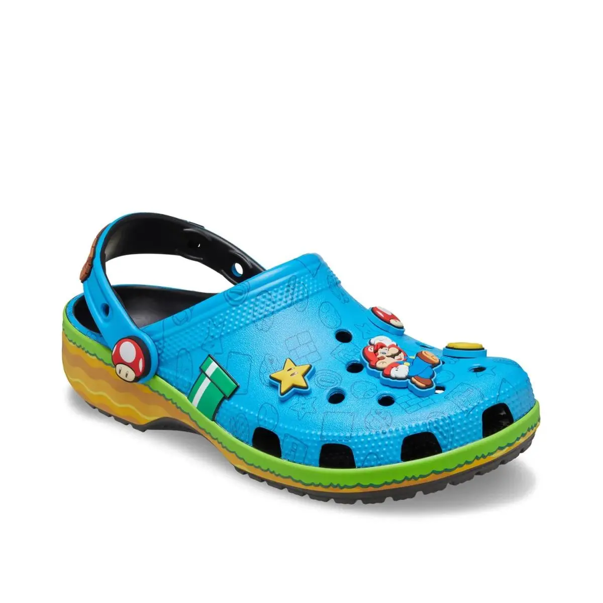 Man`s Casual Shoes Crocs Super Mario Classic Clog - Multicolor