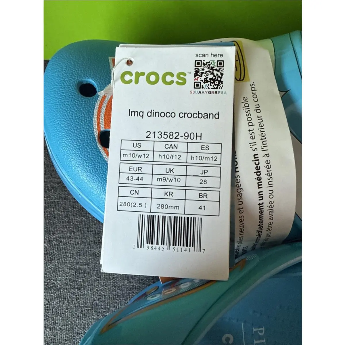 Crocs shoes - Crocs Crocband Disney Pixar Cars Dinoco - C32 C33 - Blue 3